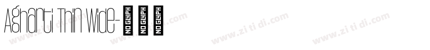Agharti Thin Wide字体转换